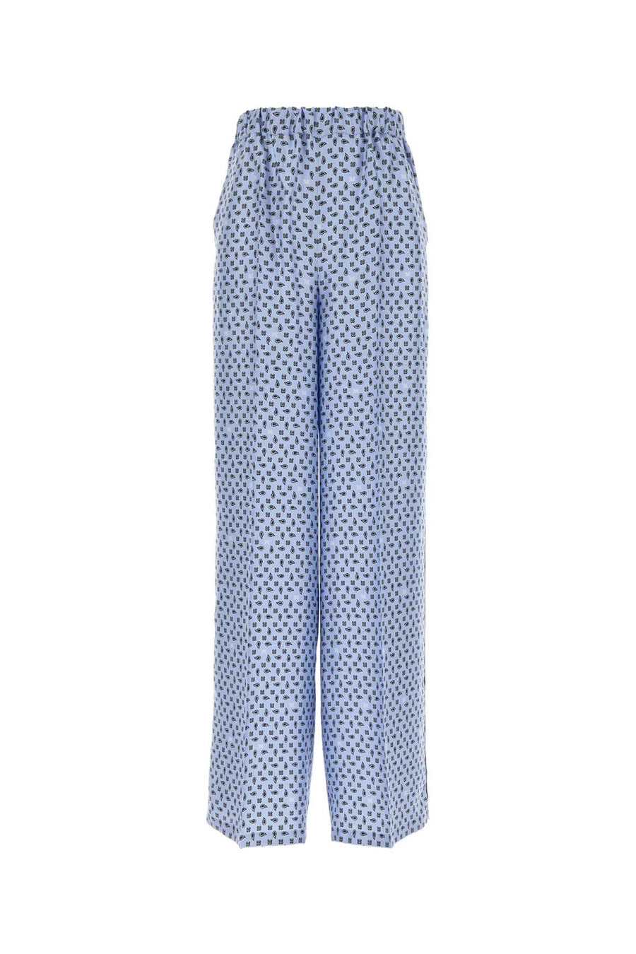 Max Mara 100% Silk trousers in blue