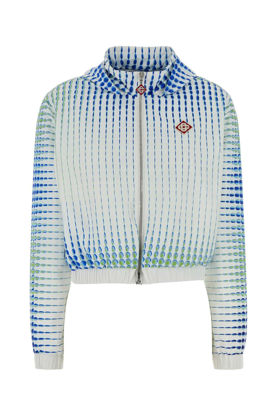 Casablanca Nylon Exterior: 100% Polyester; Lining: 100% Polyester jacket in white