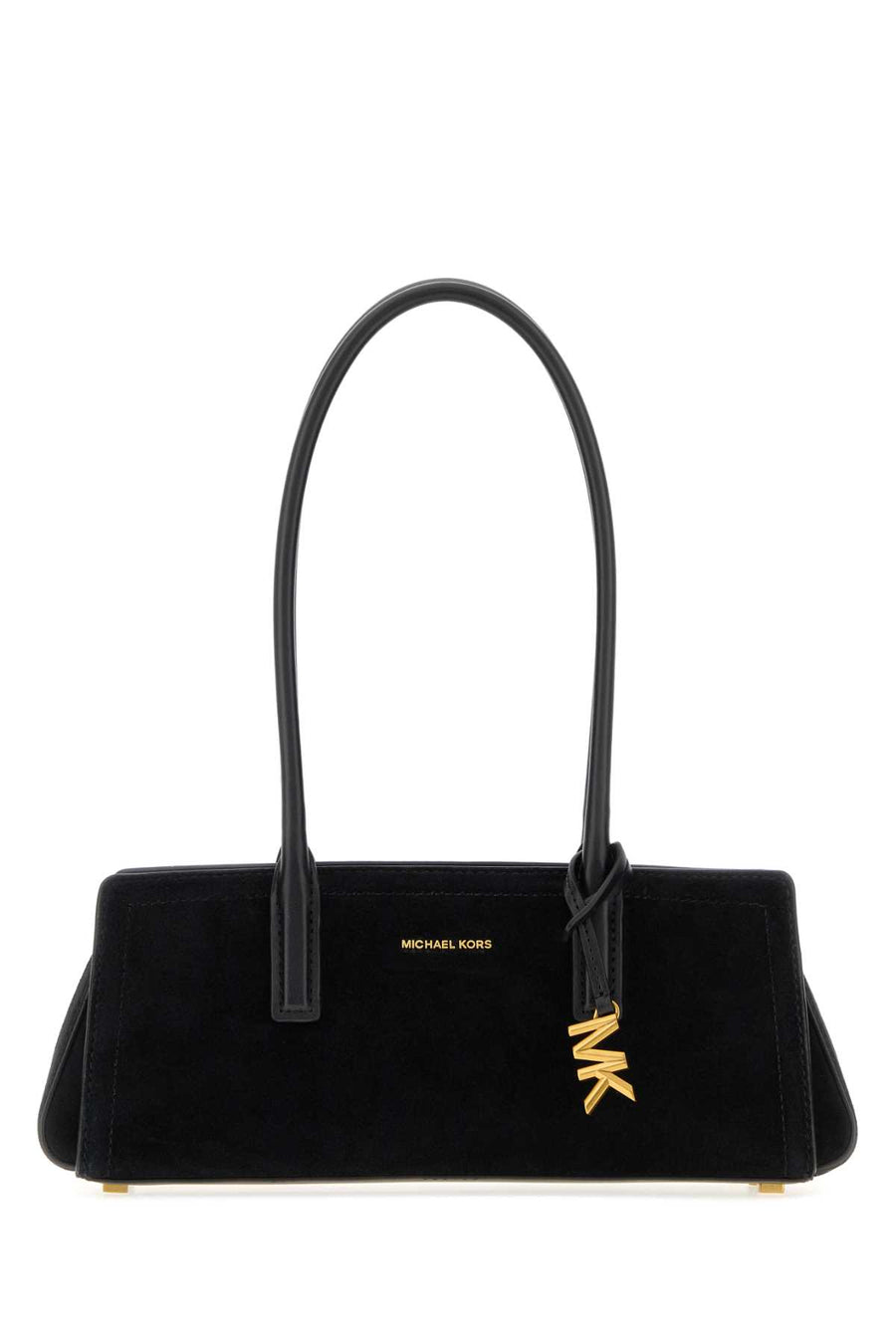 Michael By Michael Kors Shoulder Exterior: 100% Suede shoulder bag in black