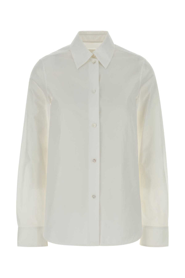 Jil Sander 100% cotton shirt in white