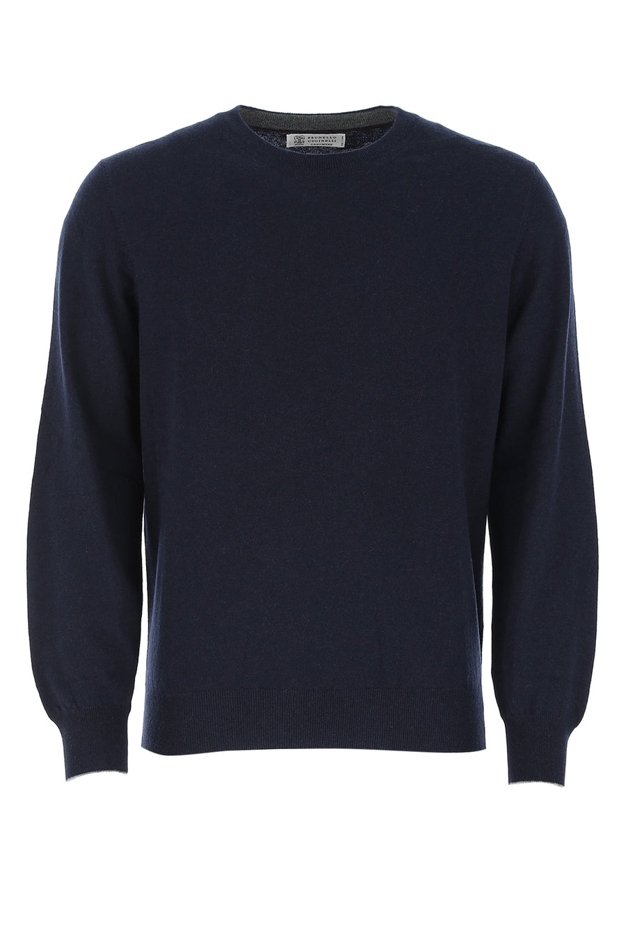 Brunello Cucinelli Lunga 100% Cotton sweater in navy