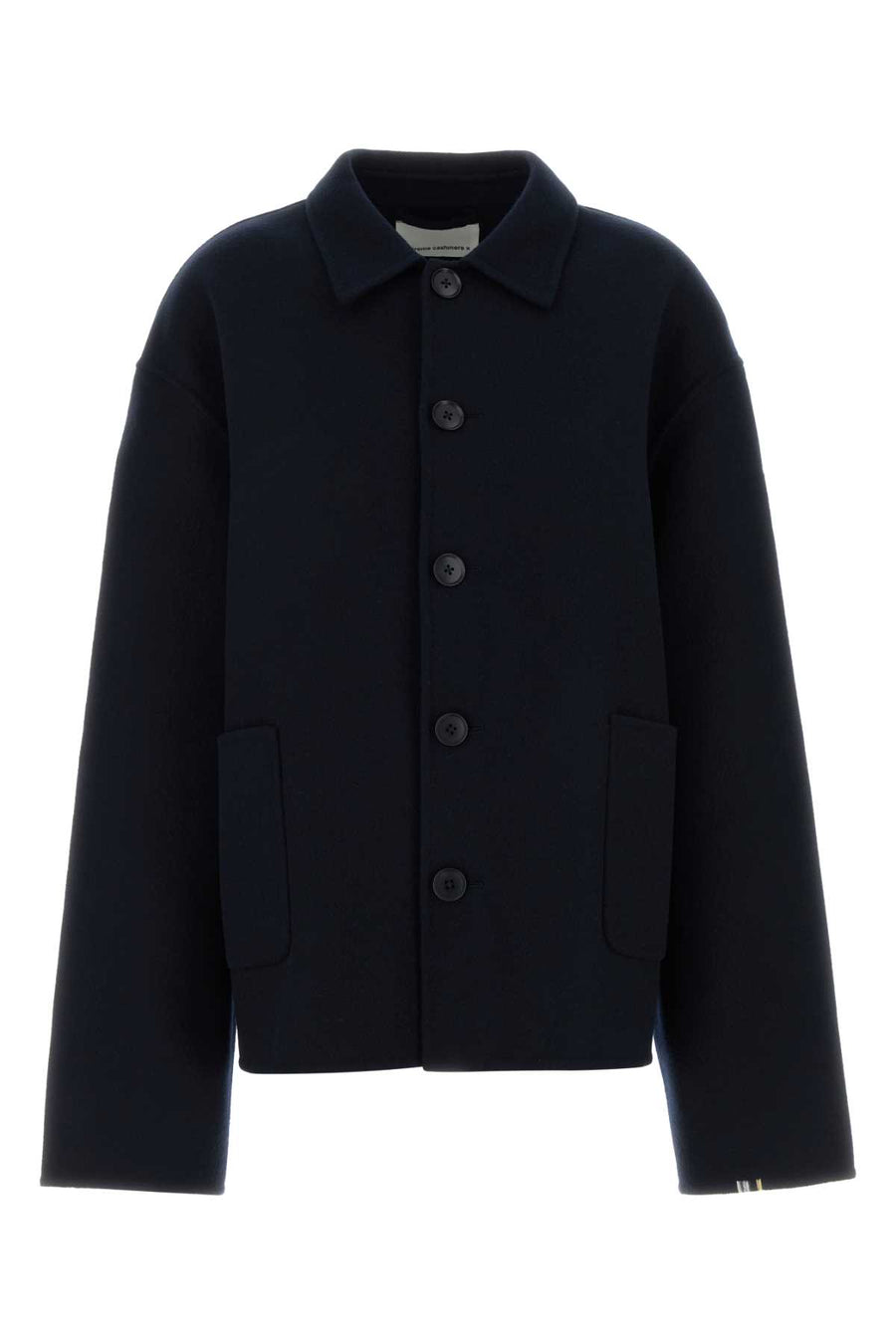 Extreme Cashmere Maker Exterior: 70% Wool 30% Cashmere coat in navy