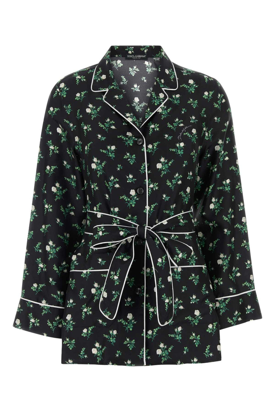Dolce & Gabbana 100% Silk shirt in black