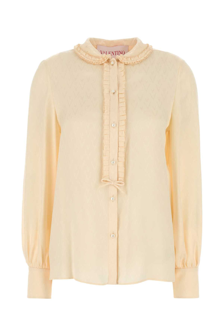Valentino Garavani Pattern 100% Silk shirt in beige