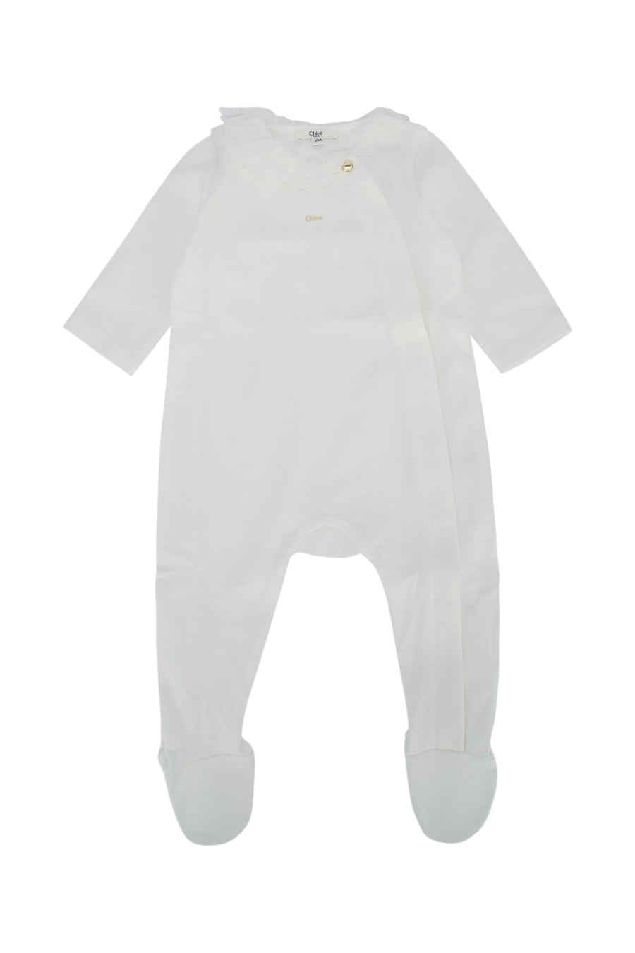 Chloe Kids Cotton bodysuit in white