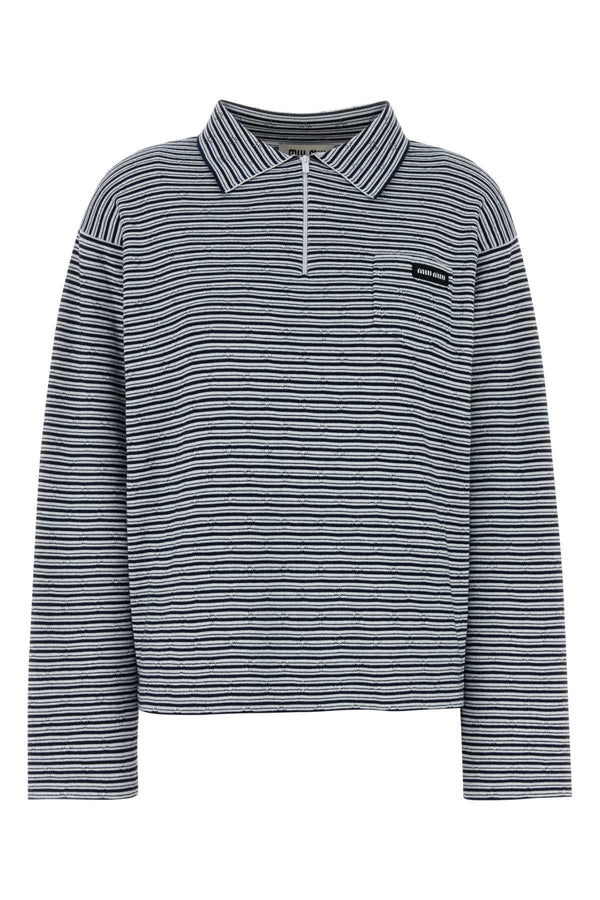 Miu Miu 54% Cotton polo shirt in multicolor