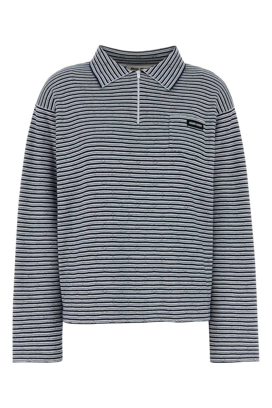 Miu Miu 54% Cotton polo shirt in multicolor
