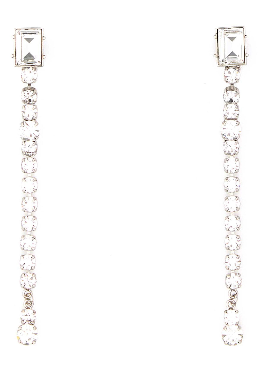 Embellished Metal Earrings Crysilver Orecchini