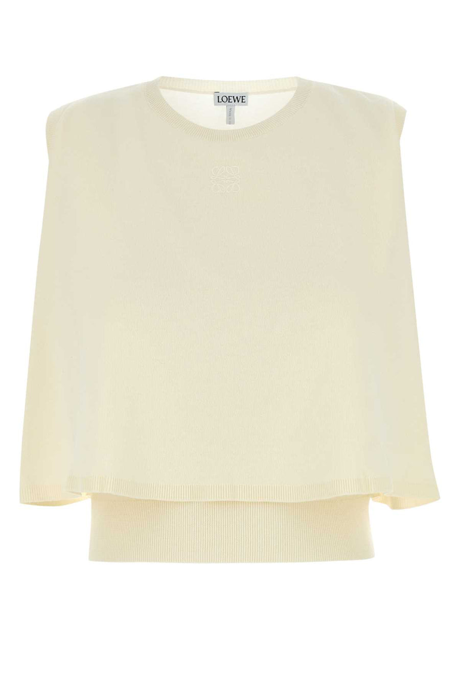 Loewe Sweater Exterior: 100% Wool vest in beige