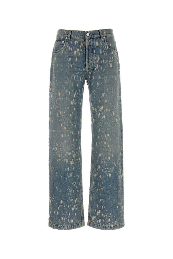 Alexander McQueen 100% Cotton jeans in blue