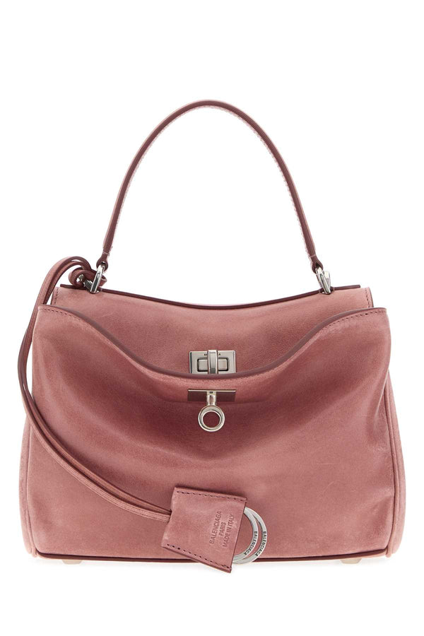 Balenciaga Handle Exterior: 100% Lamb shoulder bag in pink