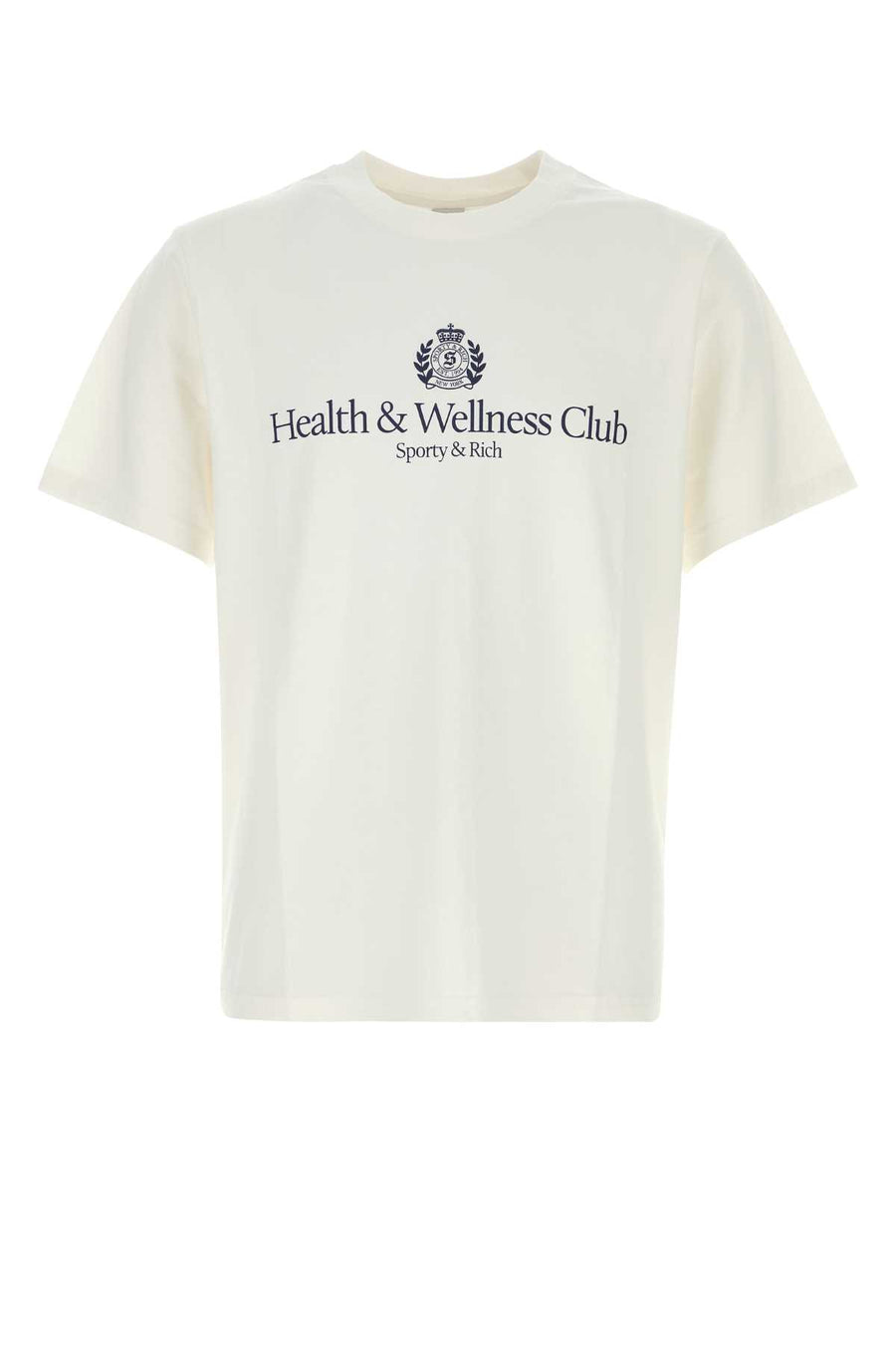 Sporty & Rich Crest 100% Cotton t-shirt in white