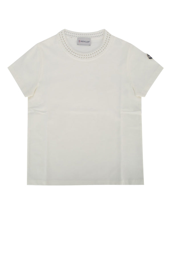 Moncler Jr Cotton t-shirt in white