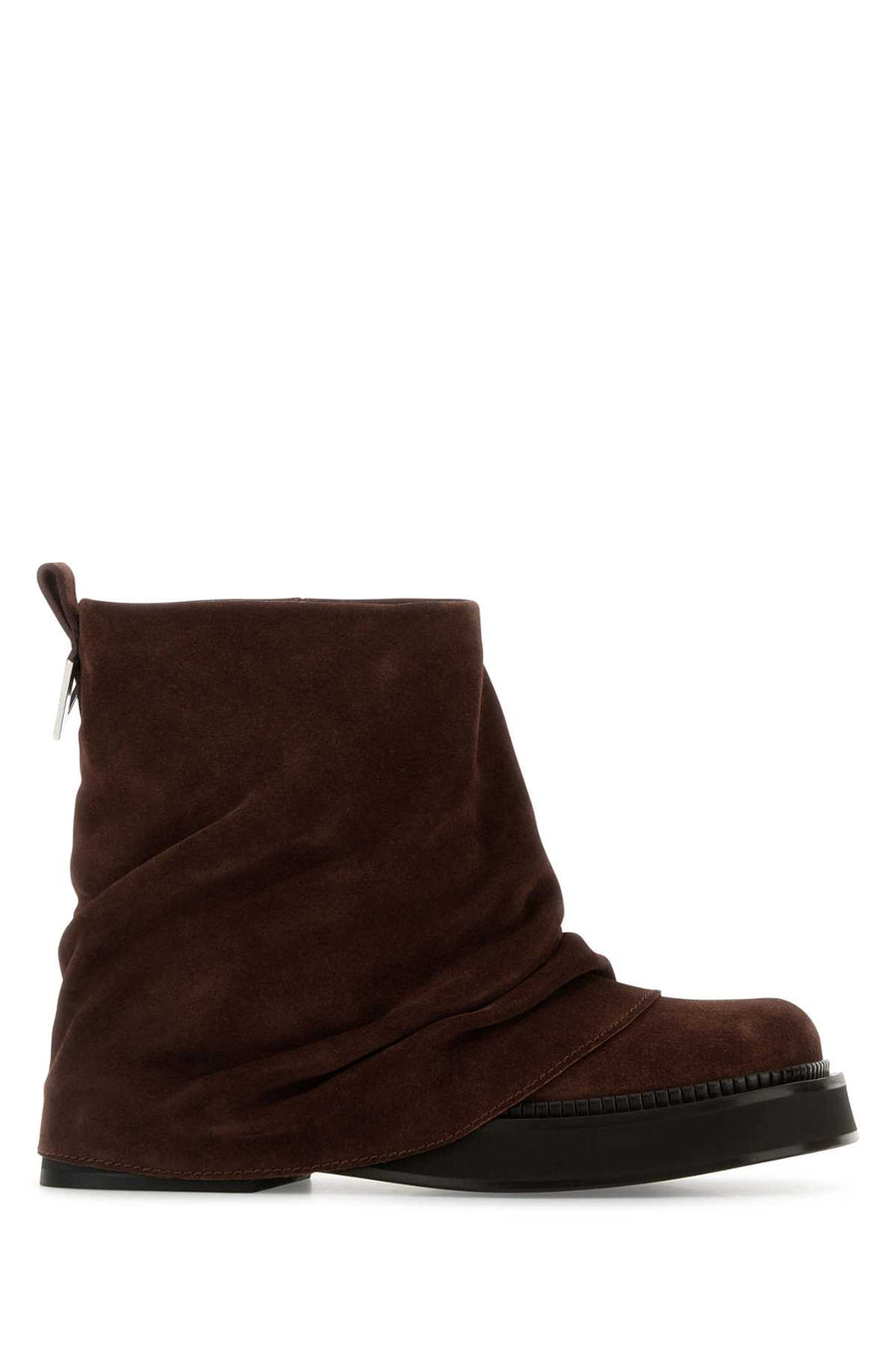 The Attico Robin Main Leather: 100% suede leather; Insole and Lining: 100% calf; Sole: 80% polyurethane ankle boot in brown
