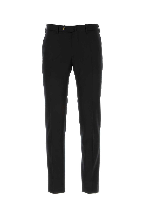 Pt Torino 98% Virgin wool 2% Elastane trousers in black