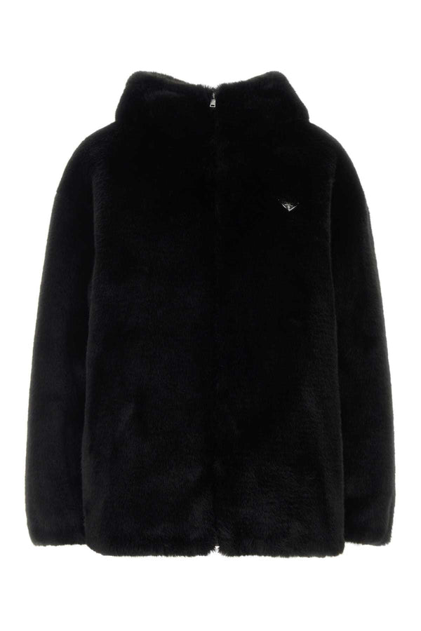Prada Exterior: 100% Polyester; Lining: 100% Re-Nylon jacket in black