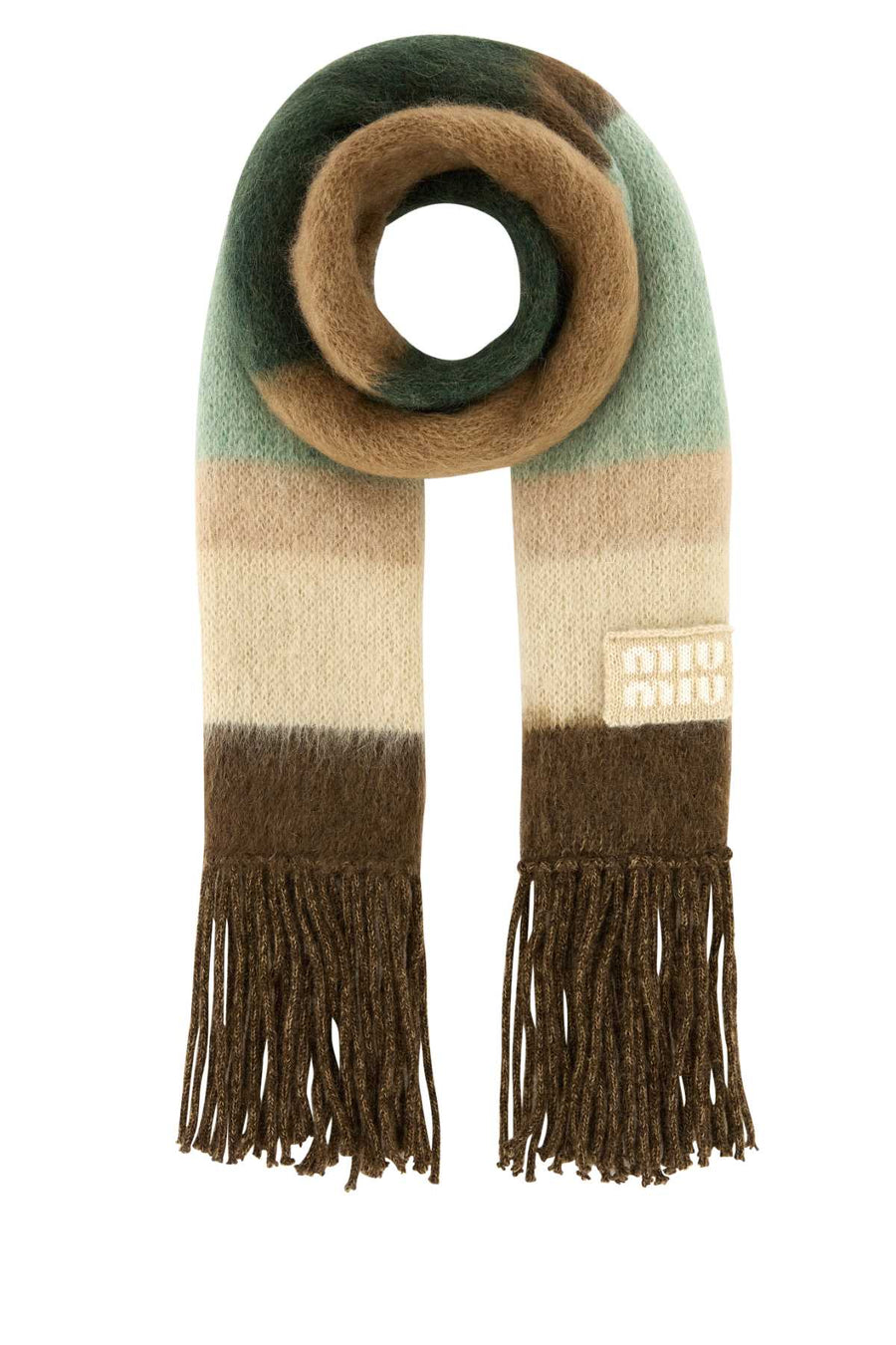 Miu Miu 67% Mohair scarf in multicolor