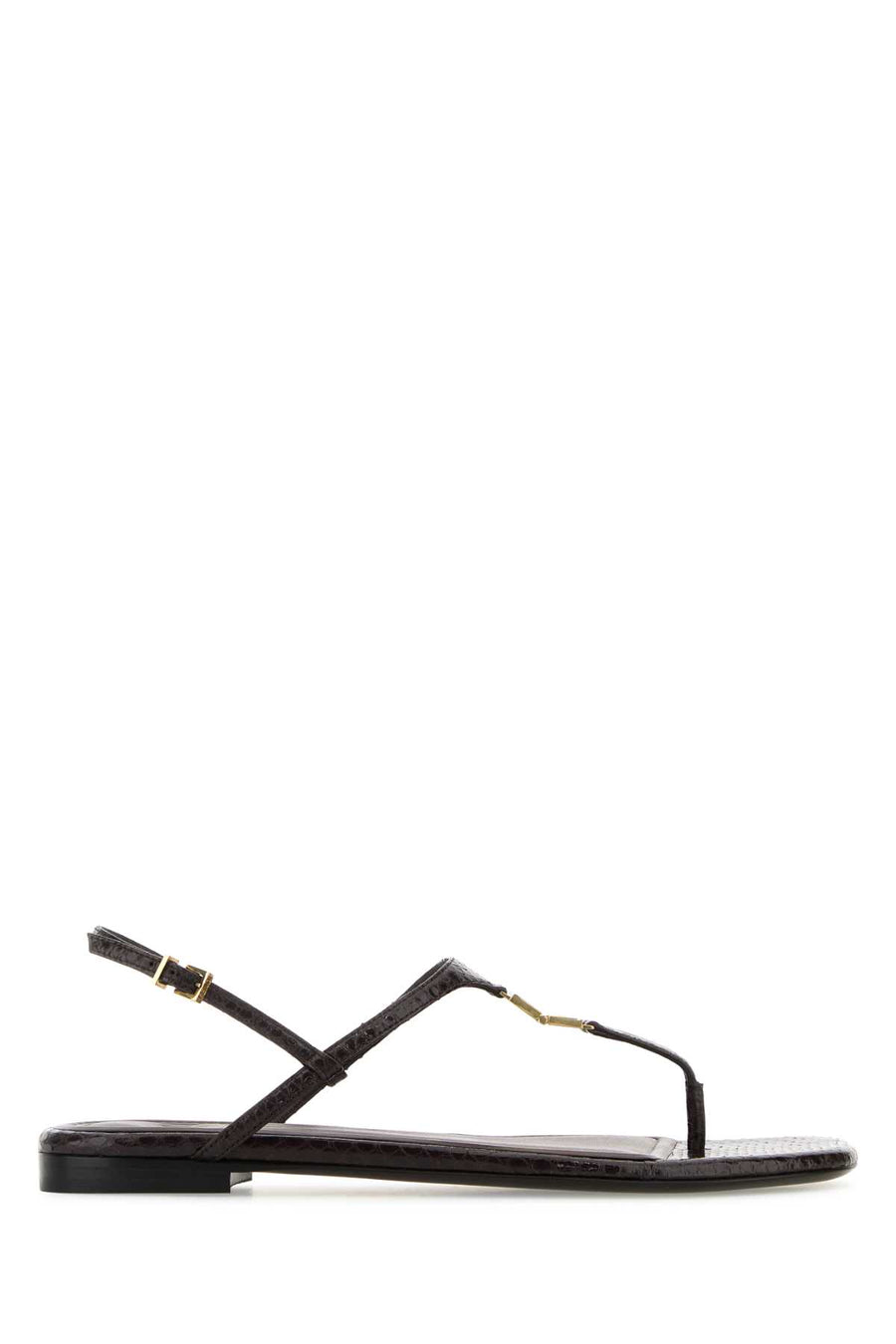 Fendi Ayers Exterior: 100% Leather sandal in black
