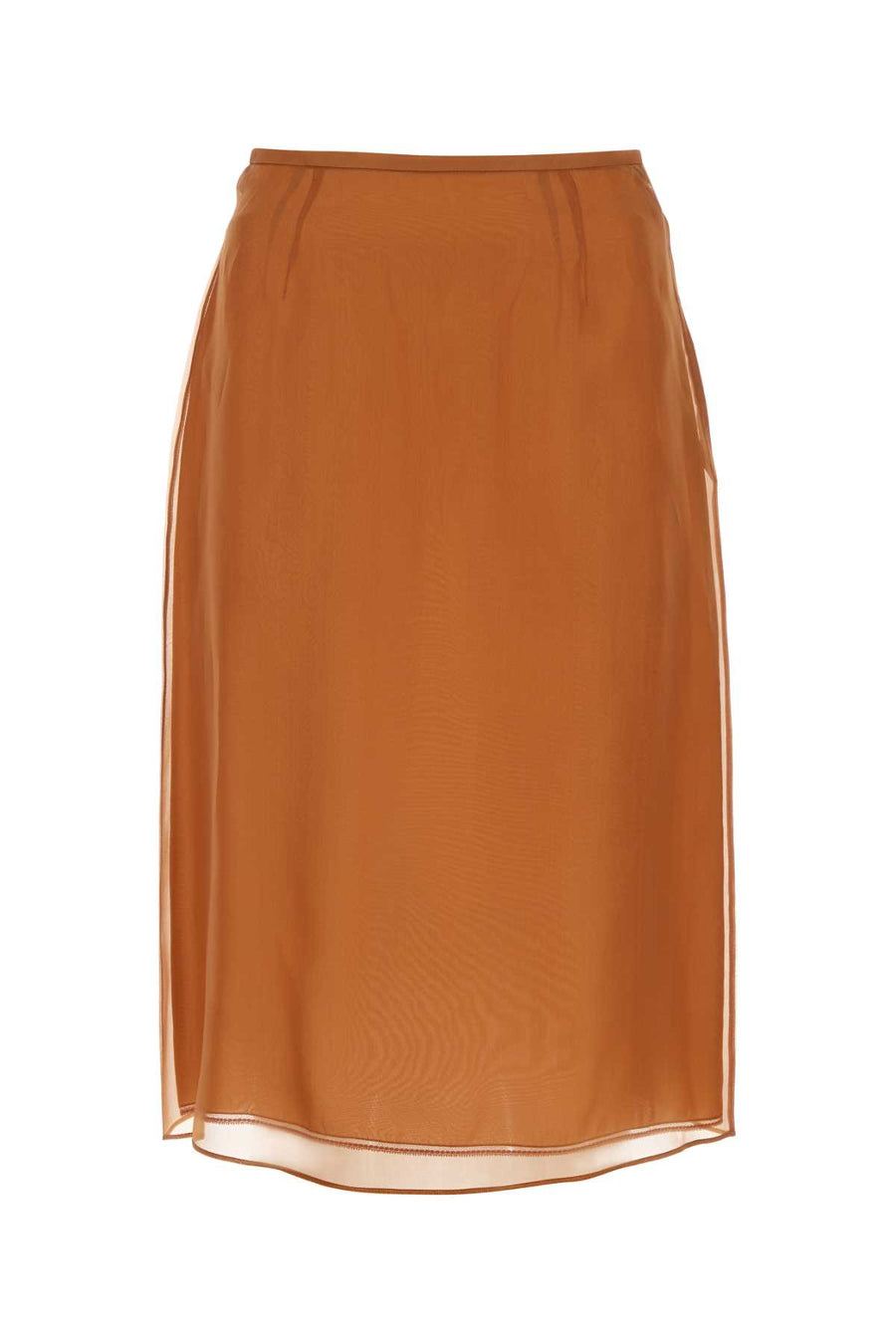 Prada Exterior: 60% Cupro 40% Silk; Lining: 60% Cupro 40% Silk skirt in orange