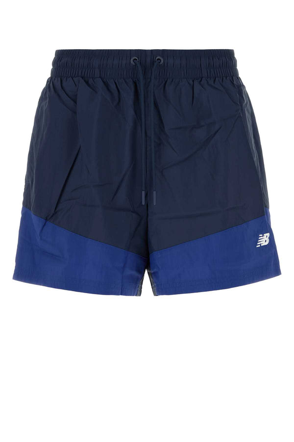 New Balance Legacy 100% Nylon bermuda shorts in navy