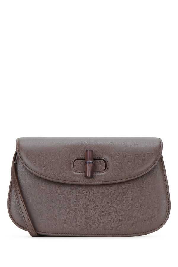 Gucci Bamboo Leather shoulder bag in brown