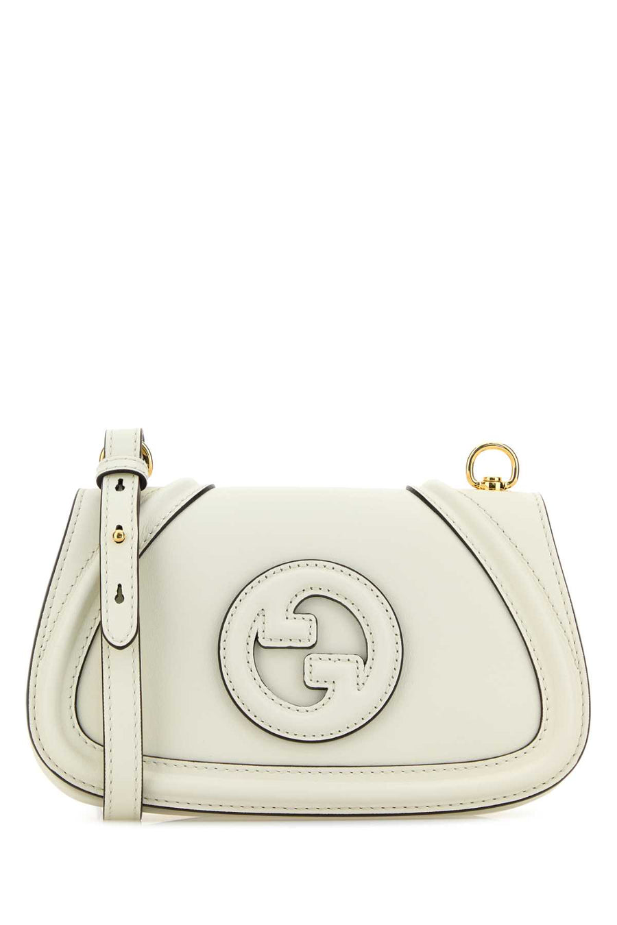 Gucci Gucci Exterior: 100% Leather; Lining: 100% Fabric; Finishing: Golden metal crossbody bag in white