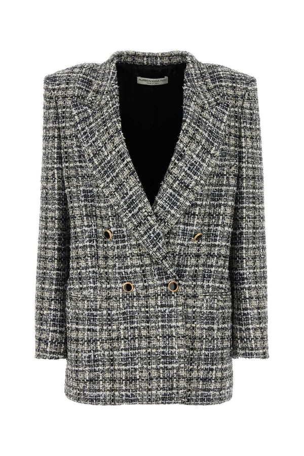 Alessandra Rich Exterior: 41% Cotton blazer in black