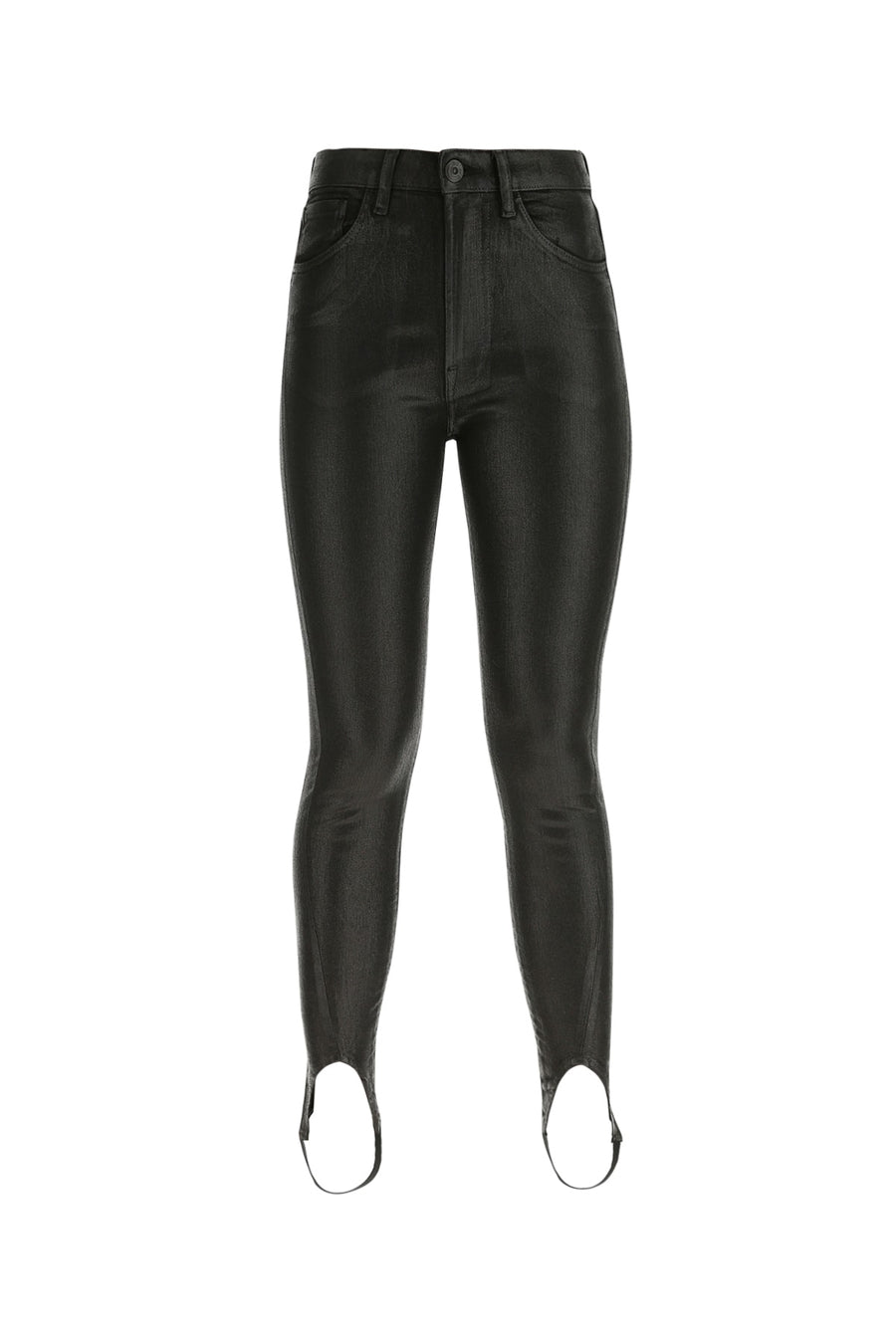 3x1 Coated Coated Denim jeans in black