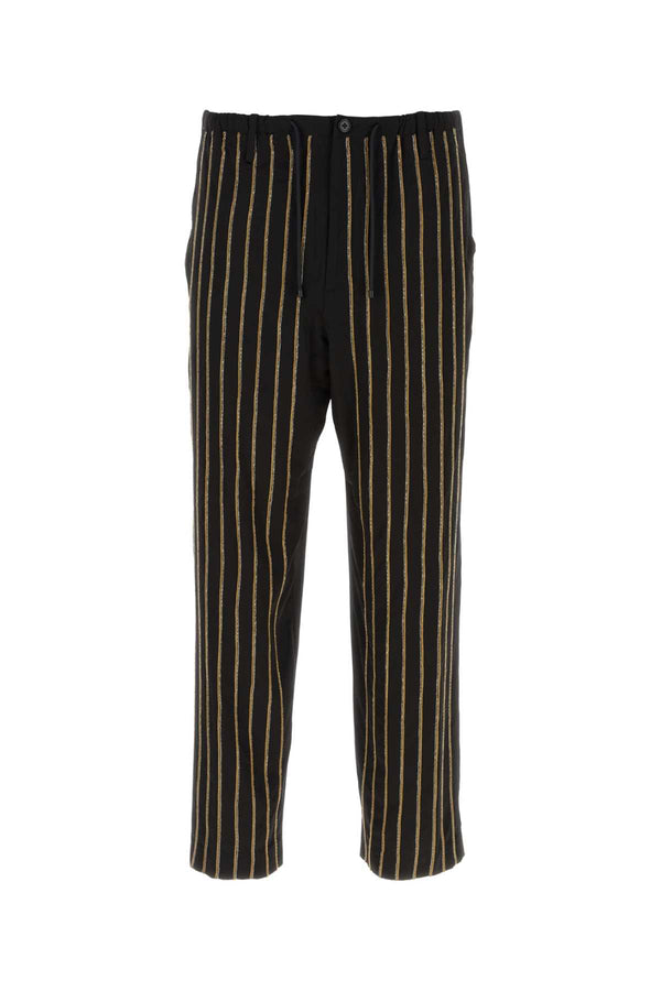 Dries Van Noten 67% Viscose 33% Cotton trousers in black