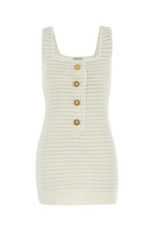 Le Kasha 100% Organic linen dress in white