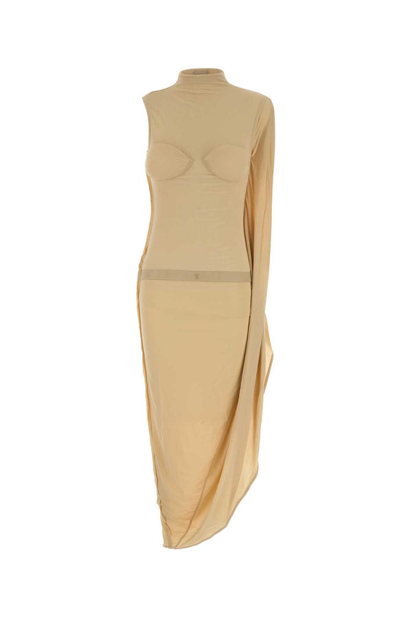 Jean Paul Gaultier Viscose 94% Viscose dress in beige