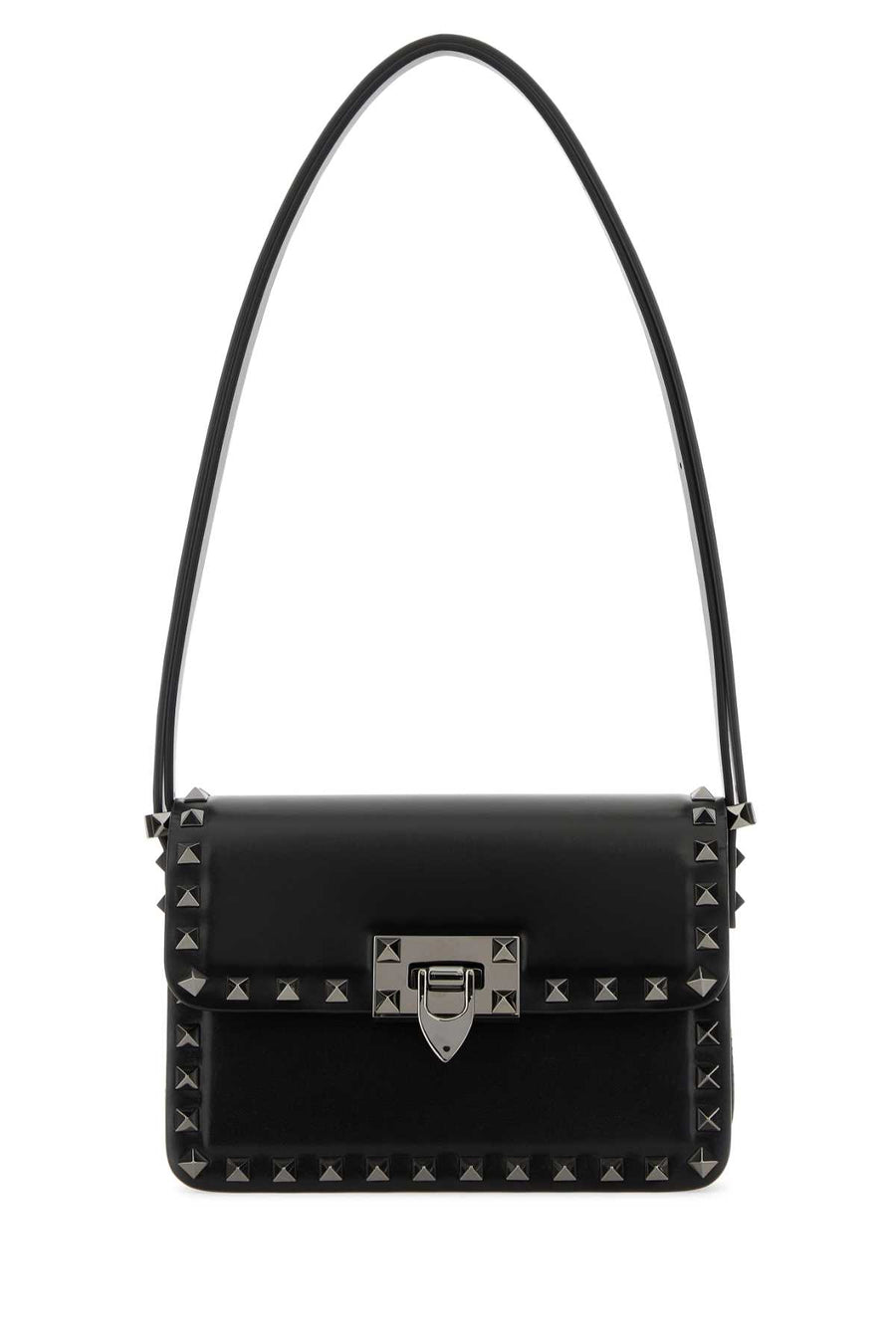 Black Leather Rockstud23 Shoulder Bagâ Nero Borse A Tracolla