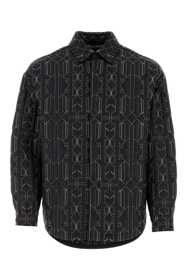 Palm Angels Exterior: 100% Nylon shirt in anthracite