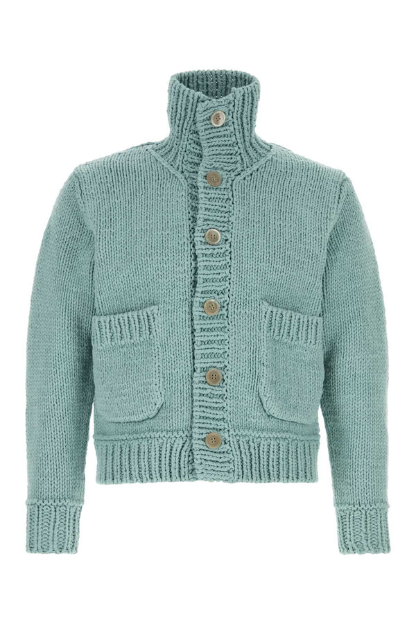Junya Watanabe 96% Cotton cardigan in green