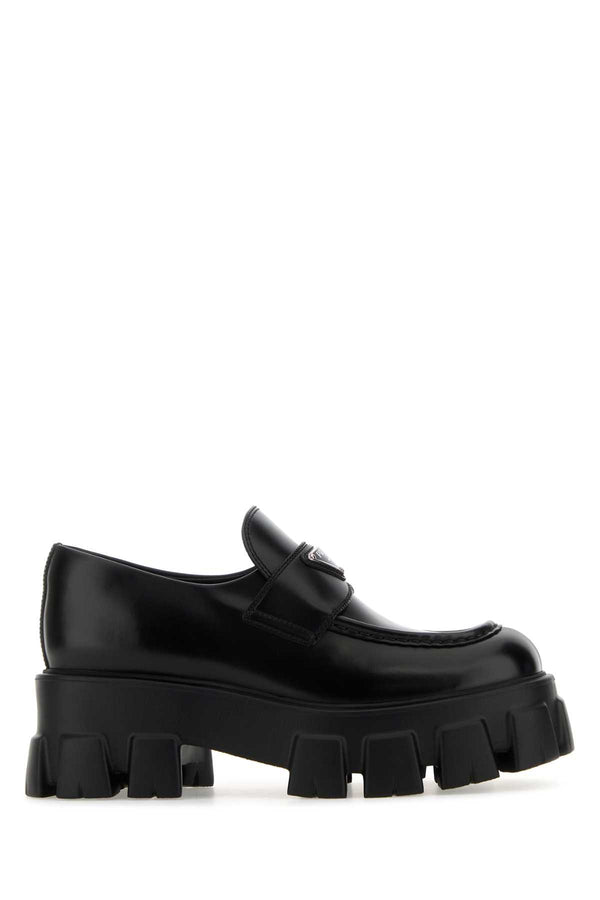 Prada 100% Vitello loafer in black