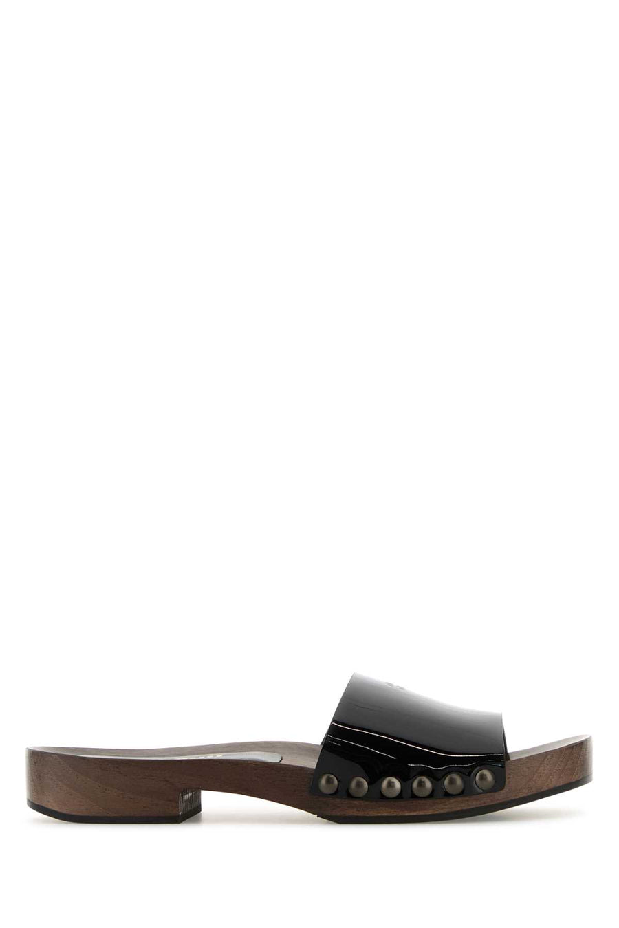 Miu Miu Exterior: 100% Leather; Interior: 100% Leather clog in black