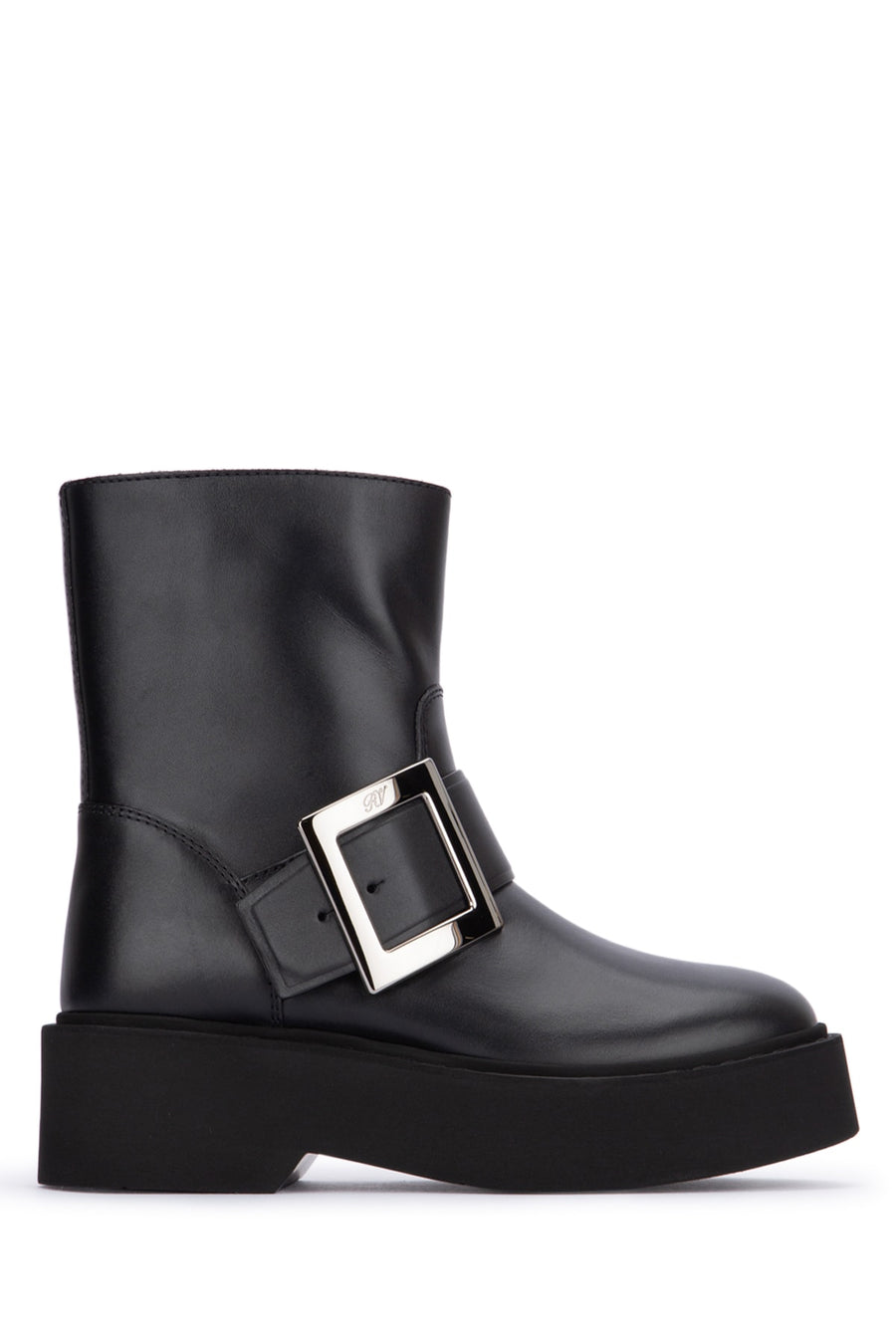 Roger Vivier Rangers 100% Calfskin boot in black