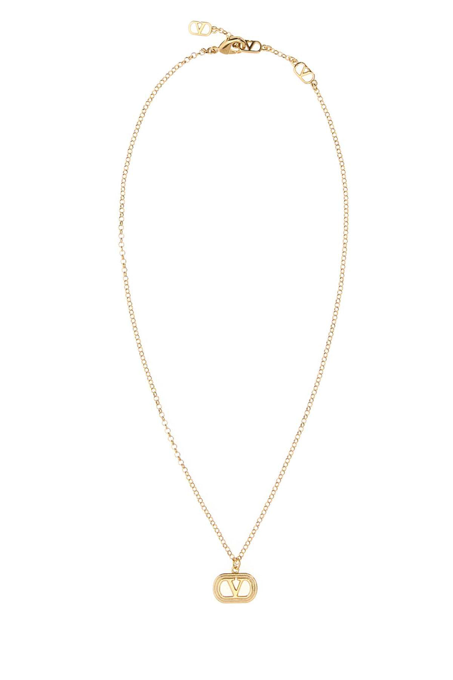 Valentino Garavani Bronze with gold-plated brass necklace in gold