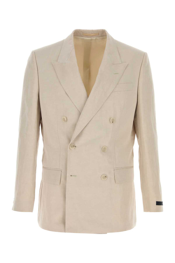 Hugo Boss Jacket Exterior: 54% Lyocell 46% Linen Lining: 100% Viscose blazer in beige