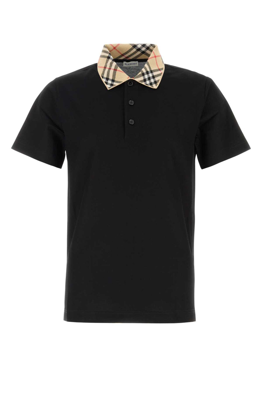 Burberry 100% Cotton polo shirt in black