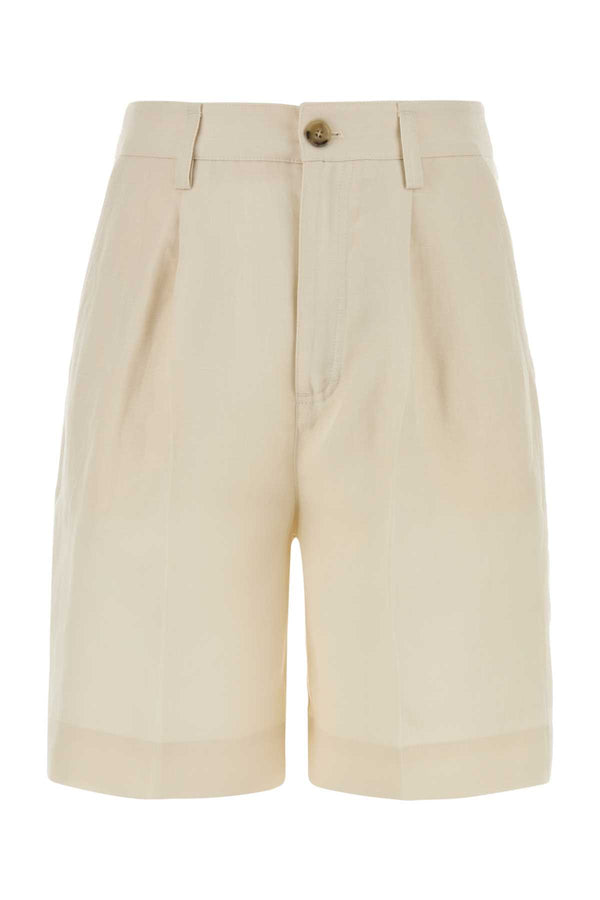 Woolrich 74% Lyocell bermuda shorts in ivory
