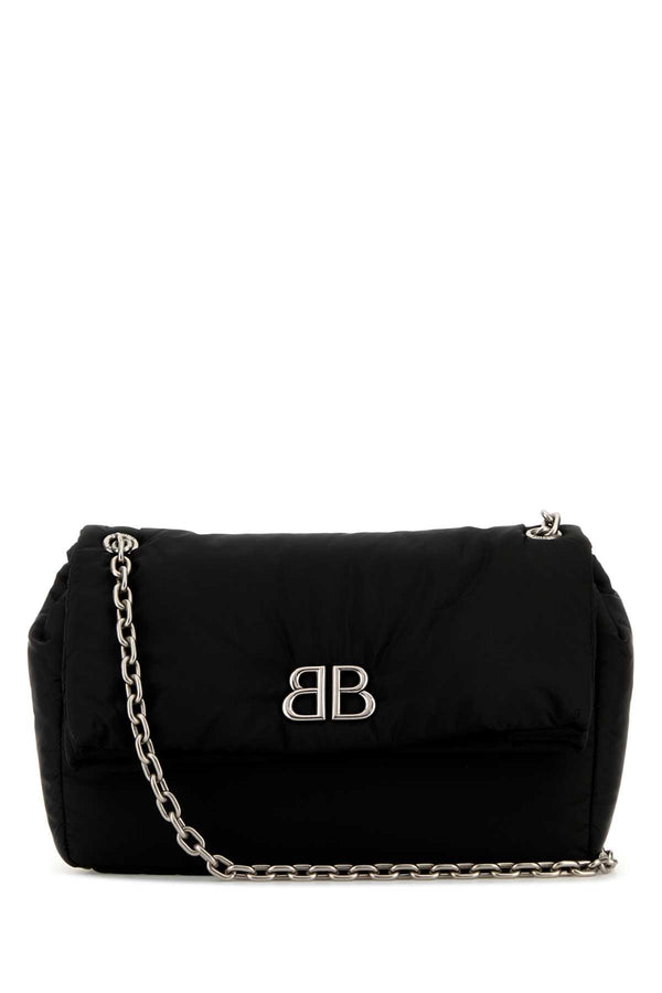 Balenciaga Exterior: 100% Nylon shoulder bag in black