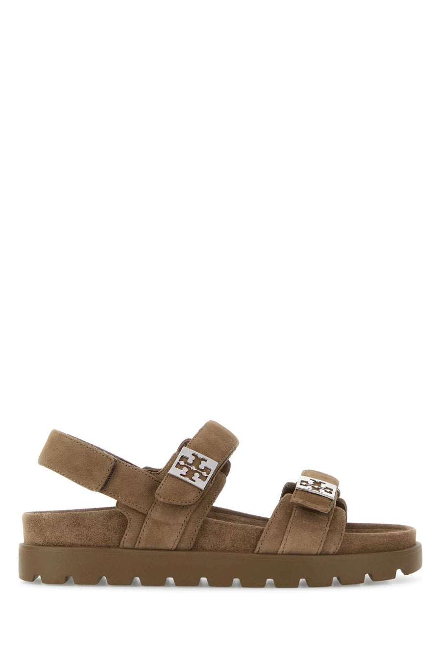 Tory Burch Sport Exterior: 100% Suede; Interior: 100% Suede; Sole: Rubber sandals in brown