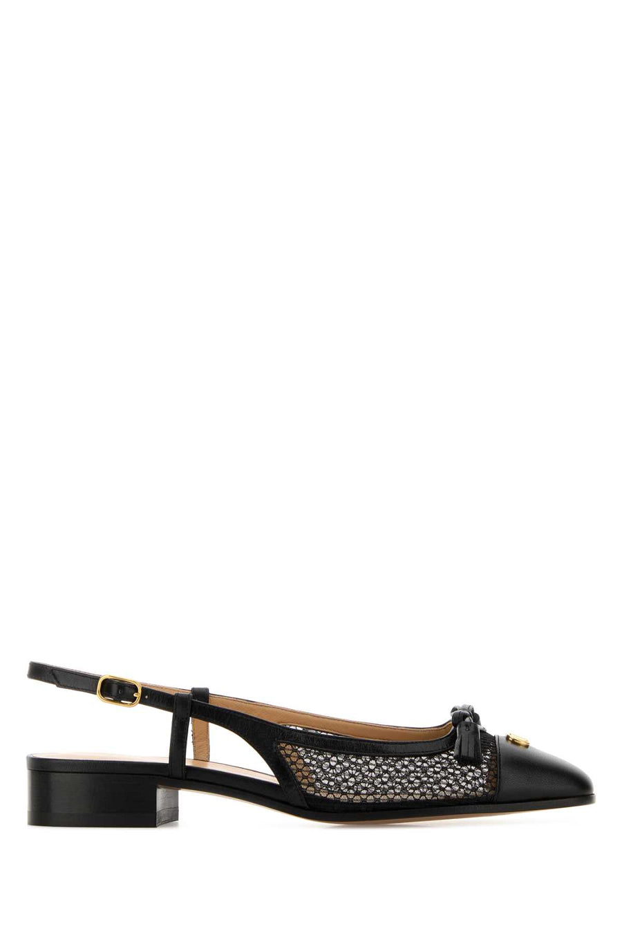 Valentino Garavani Kid leather flat in black