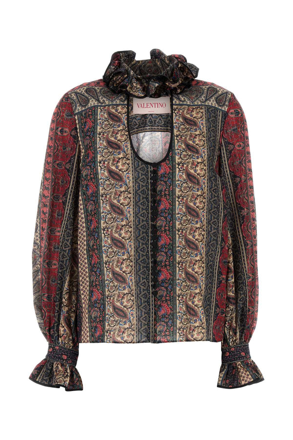 Valentino Garavani Pattern 98% Cotton blouse in multicolor