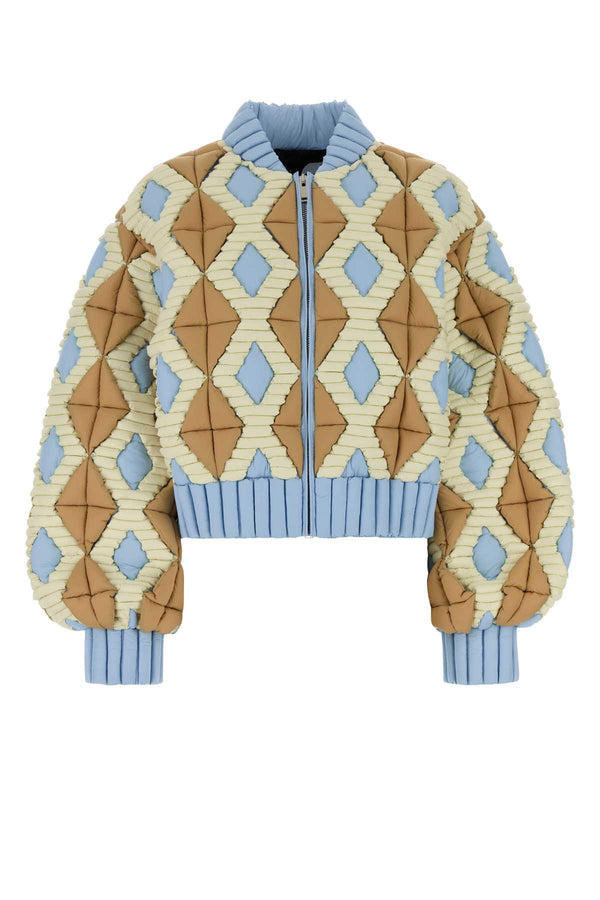 Raxxy Exterior: 100% Nylon; Lining: 100% Polyester; Padding: 90% Down down jacket in caramel
