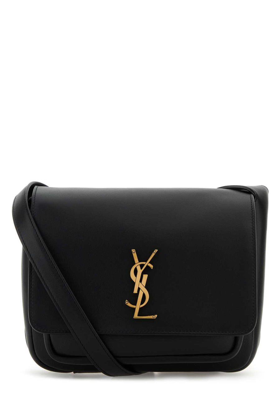 Saint Laurent Niki Exterior: 100% Calf crossbody bag in black