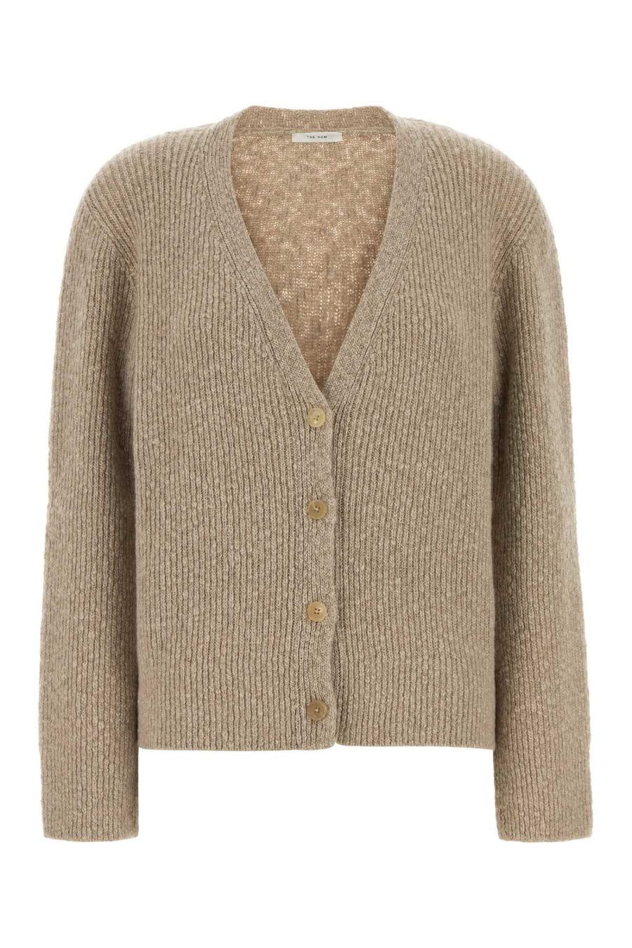 The Row Cardigan 100% Cashmere cardigan in beige