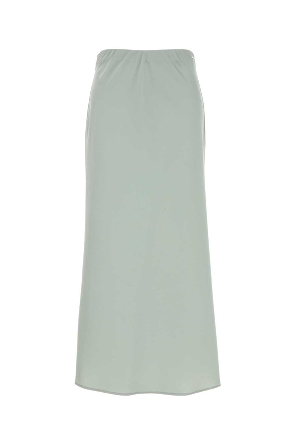 Calvin Klein Satin 100% Polyester skirt in green