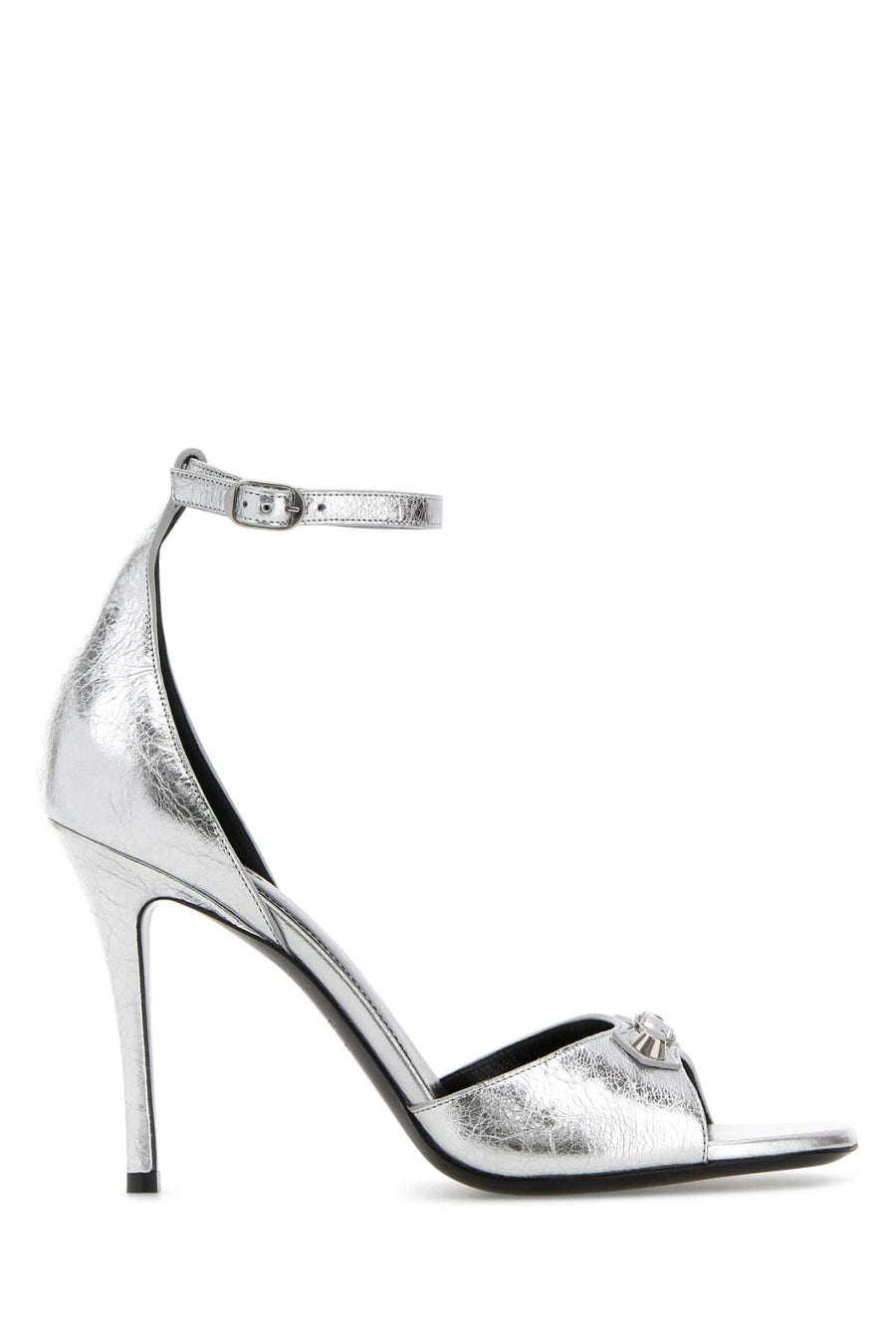 Balenciaga Sandal Lamb leather 100% heel sandal in silver